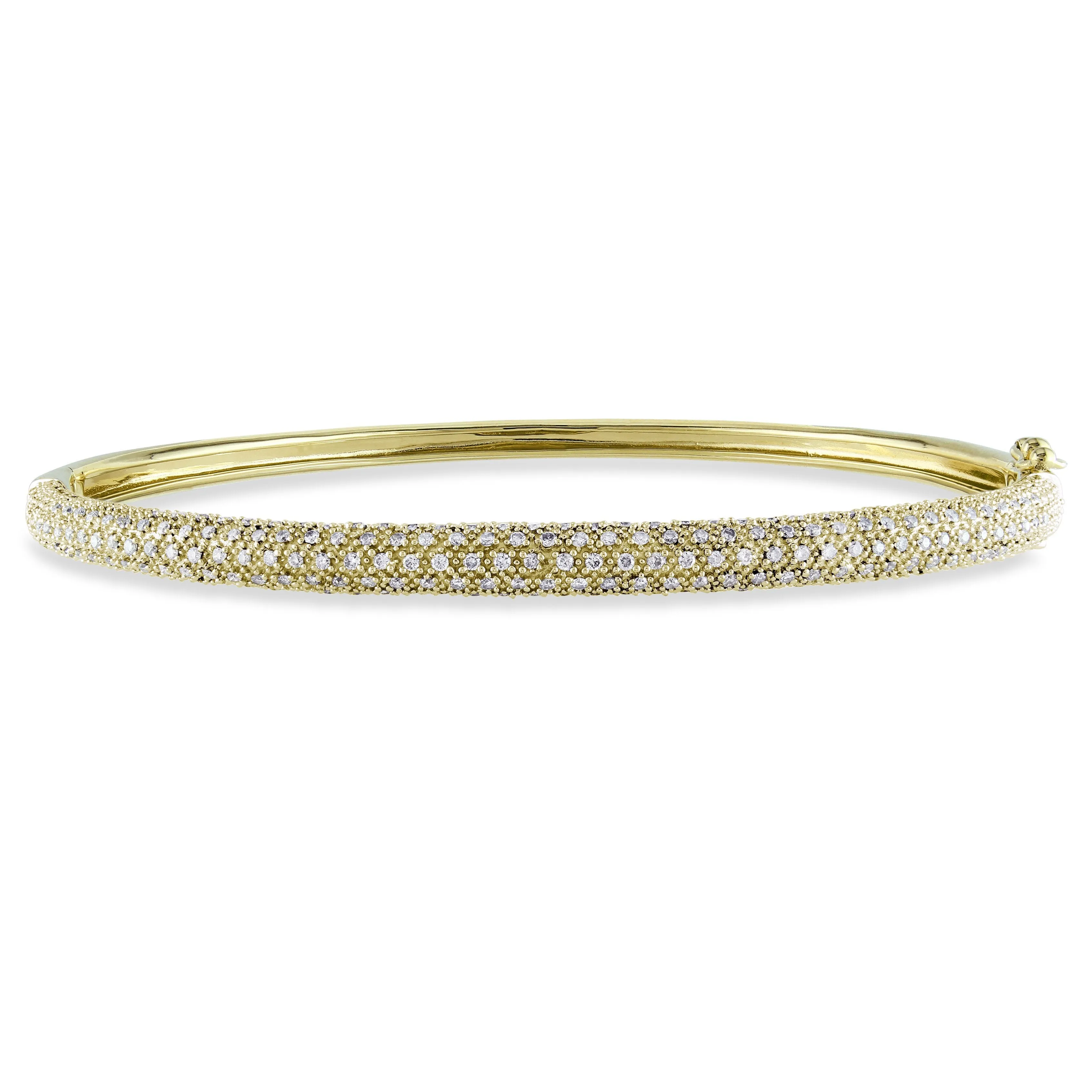 Diamond Pave Set Bangle 7/8 CT