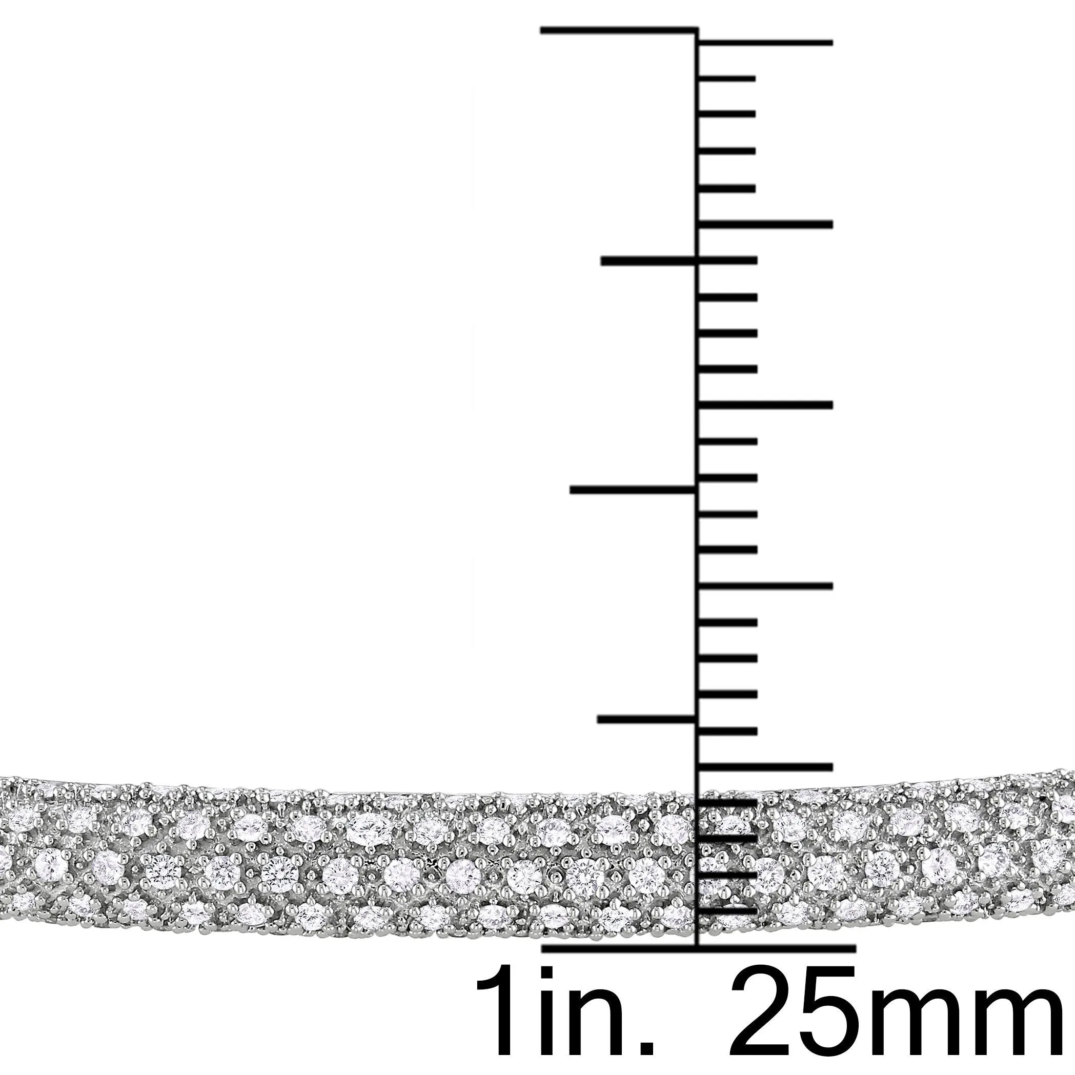 Diamond Pave Set Bangle 7/8 CT