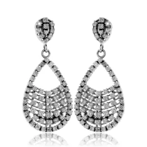 Diamond Teardrop Style Post Earrings