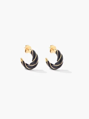 Diana Hoop Earring Noir