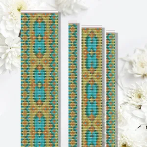 DIY Loom Pattern - Bracelet AQUA GREEN