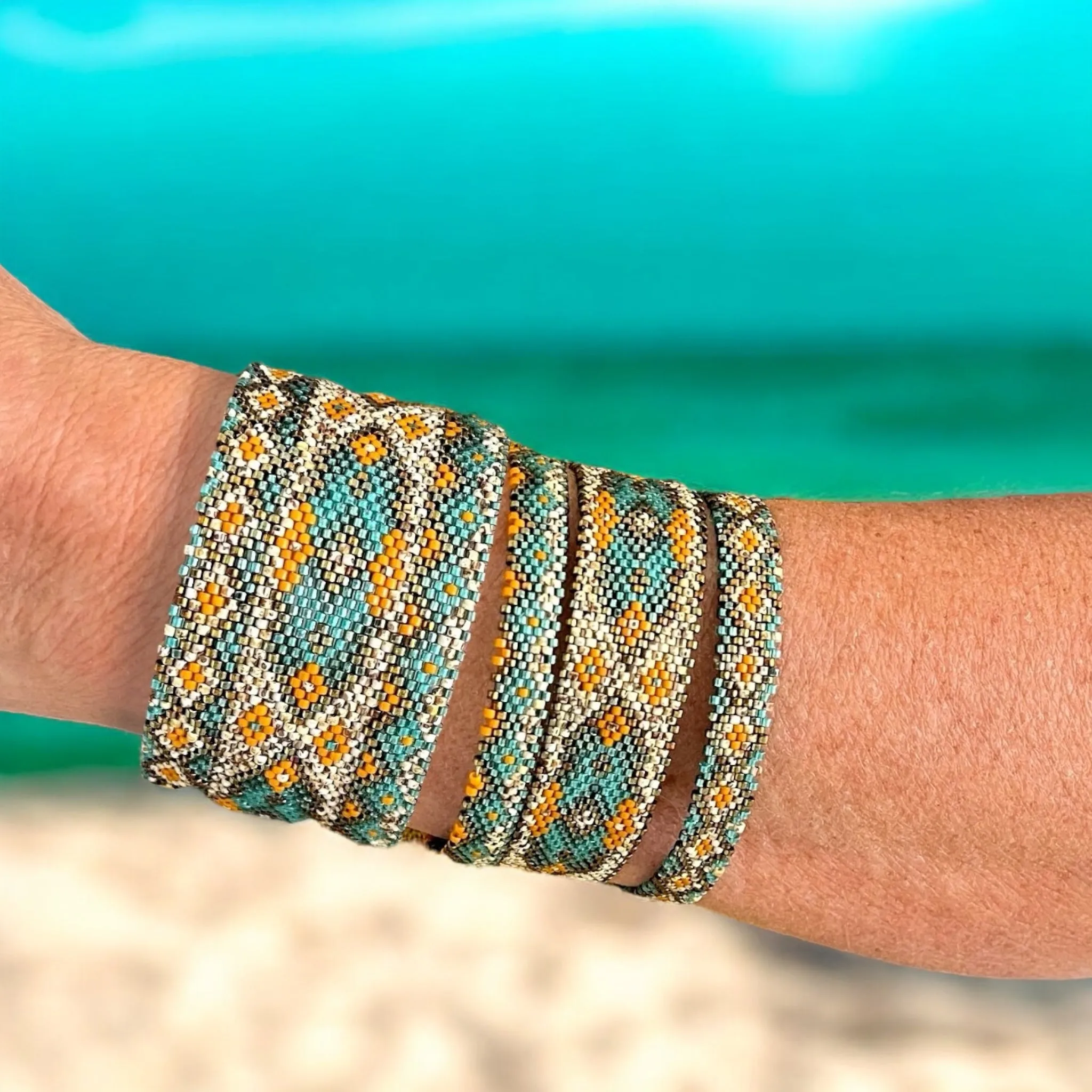 DIY Pattern Bracelet AQUA GREEN