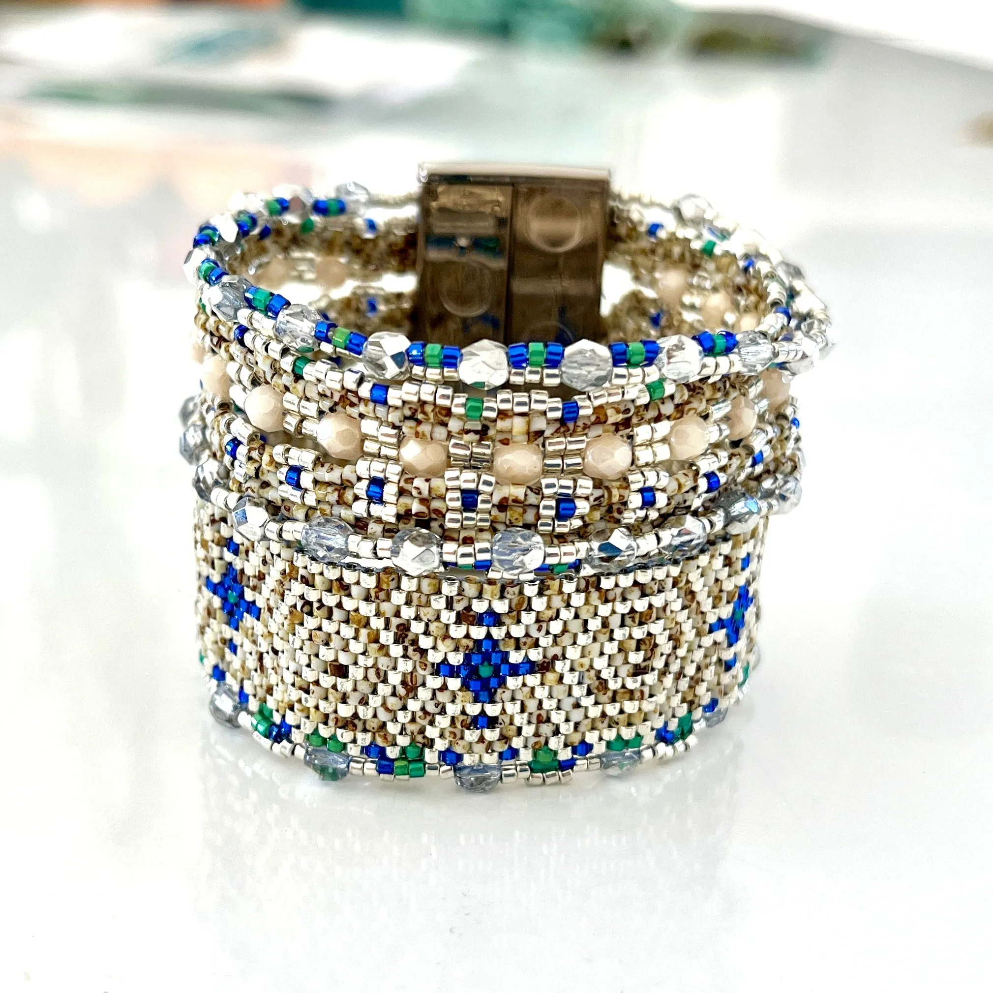 DIY Peyote Pattern - Bracelets modulaires MFB