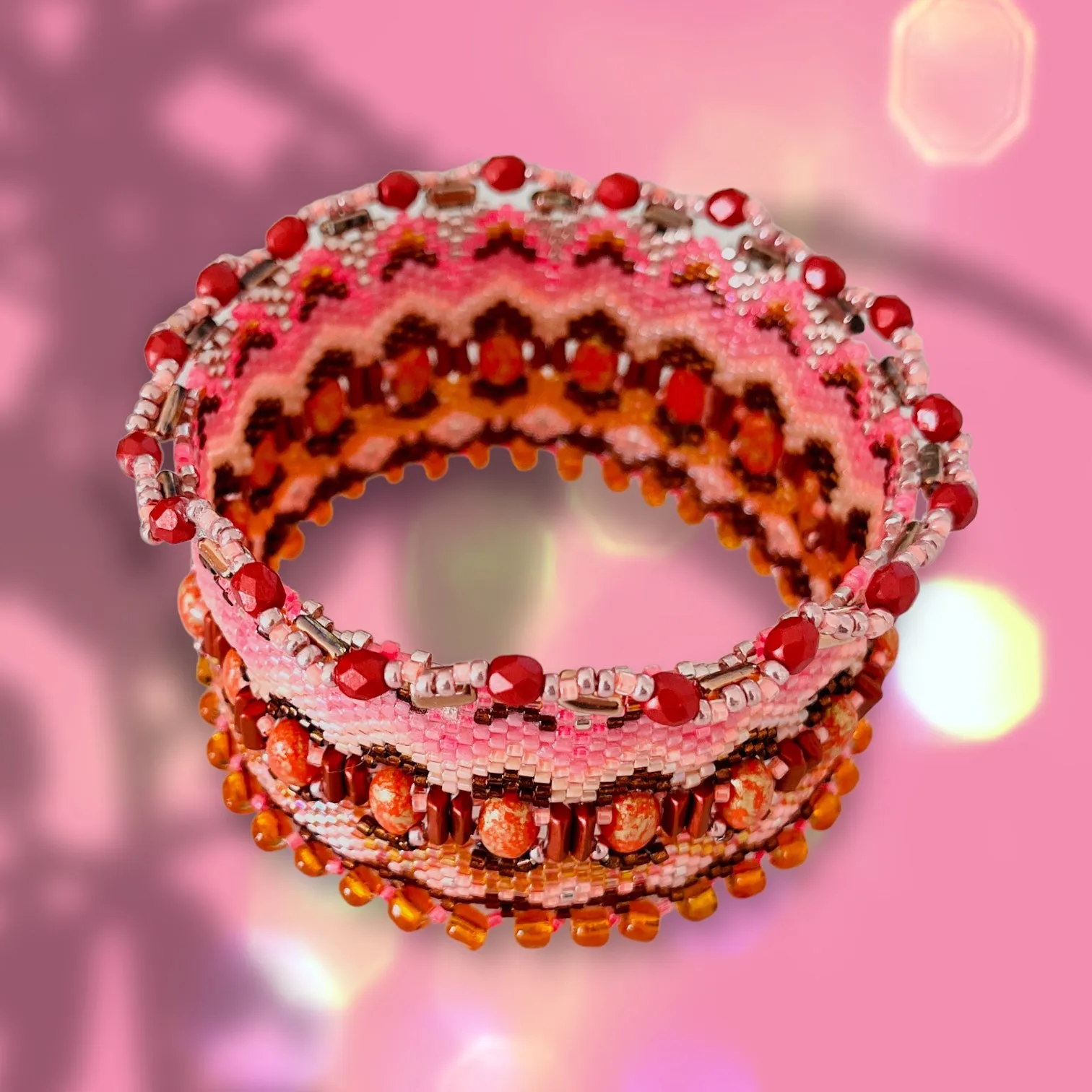 DIY Vertical Peyote Pattern - Bracelet CALAMONDIN