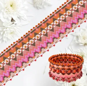 DIY Vertical Peyote Pattern - Bracelet CALAMONDIN
