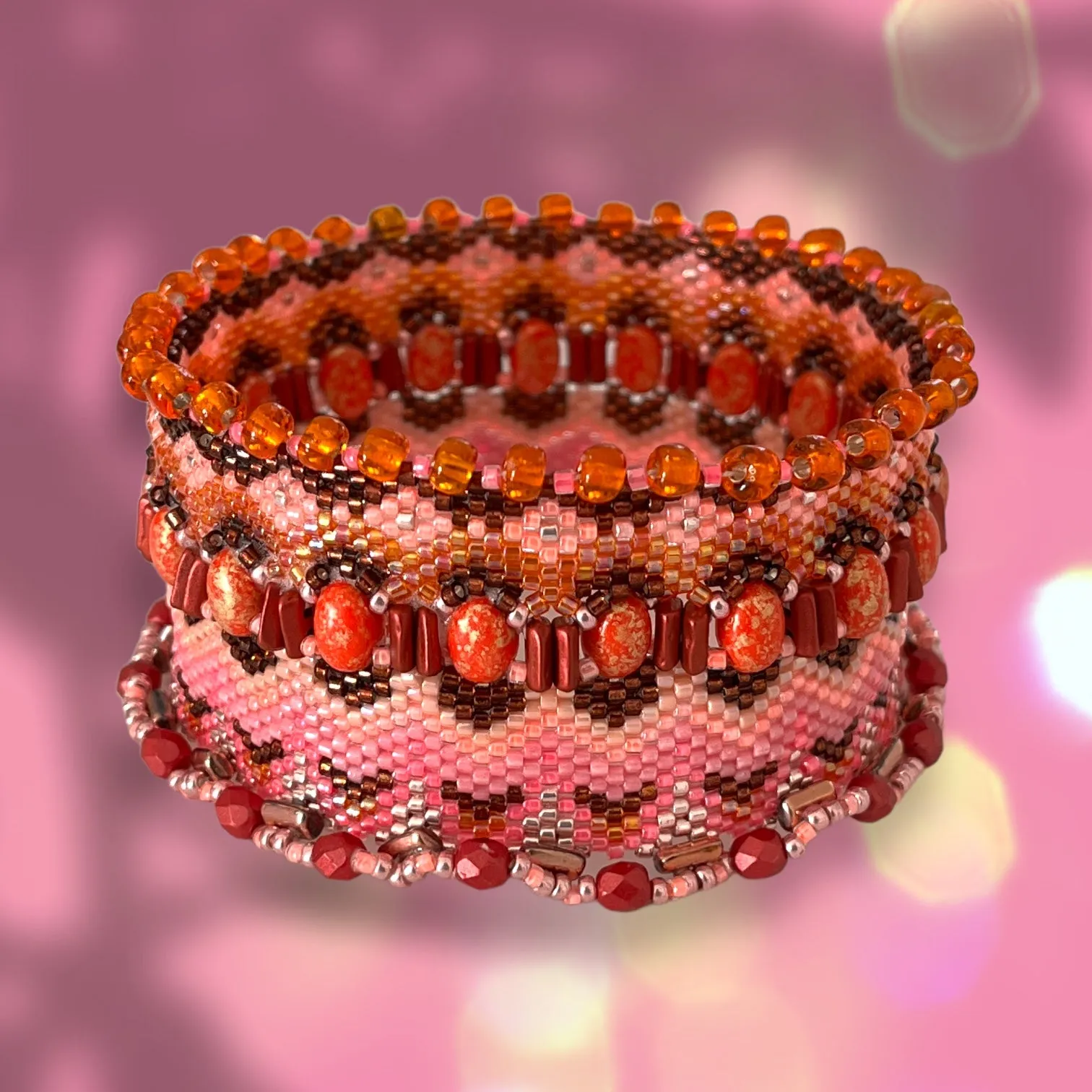 DIY Vertical Peyote Pattern - Bracelet CALAMONDIN