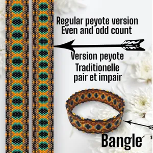 DIY Vertical Peyote Pattern - Bracelet CAPRI