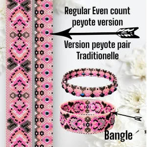 DIY Vertical Peyote Pattern - Bracelet MANDALAY