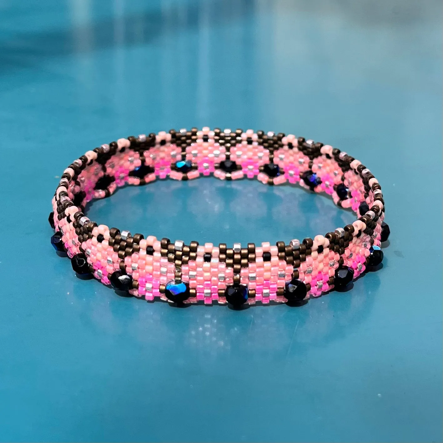DIY Vertical Peyote Pattern - Bracelet MANDALAY