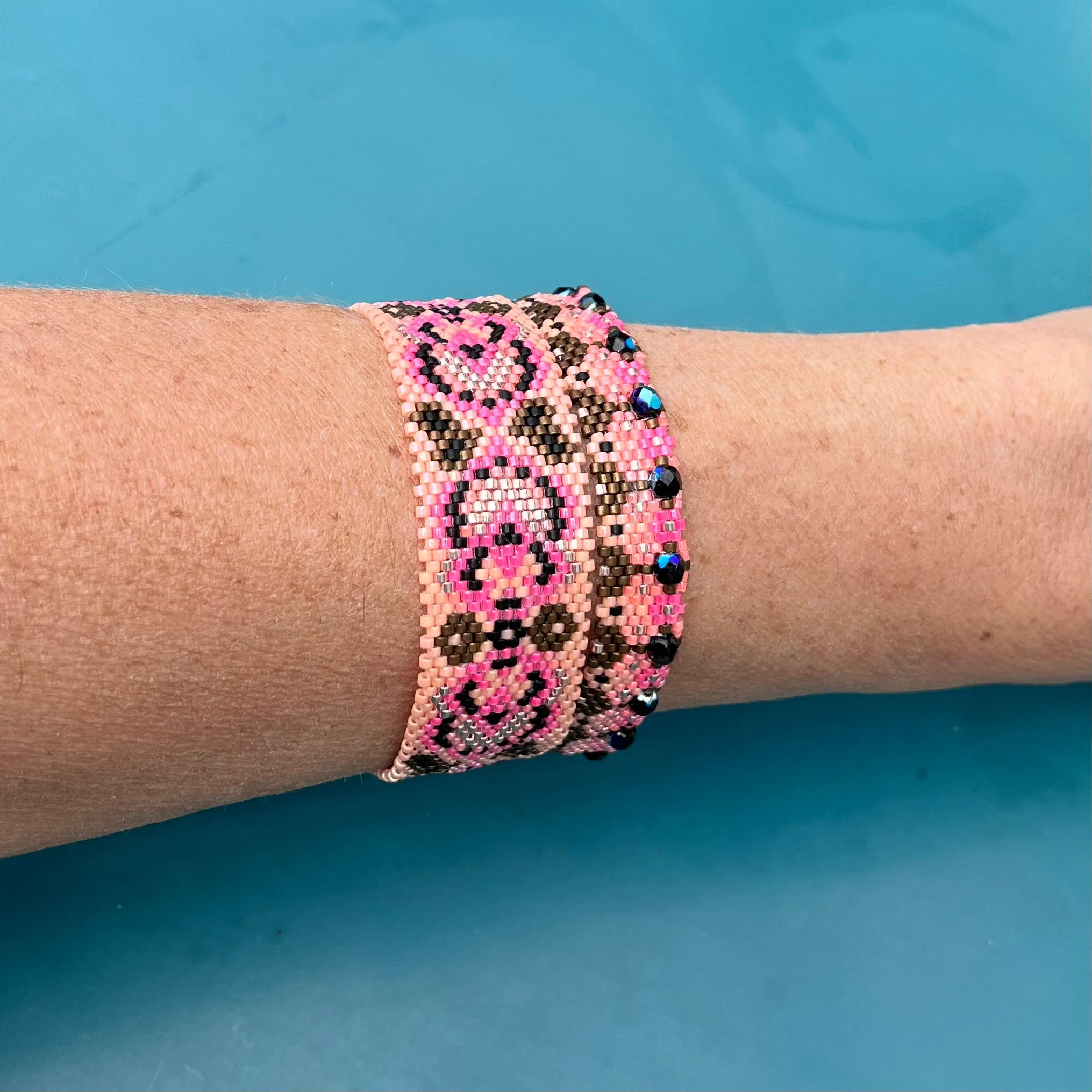 DIY Vertical Peyote Pattern - Bracelet MANDALAY