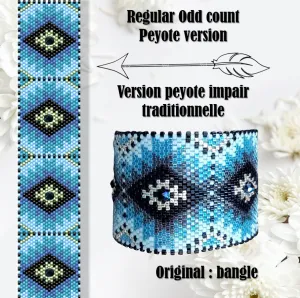 DIY Vertical Peyote Pattern - Bracelet MARIANA MAXI LOSANGES