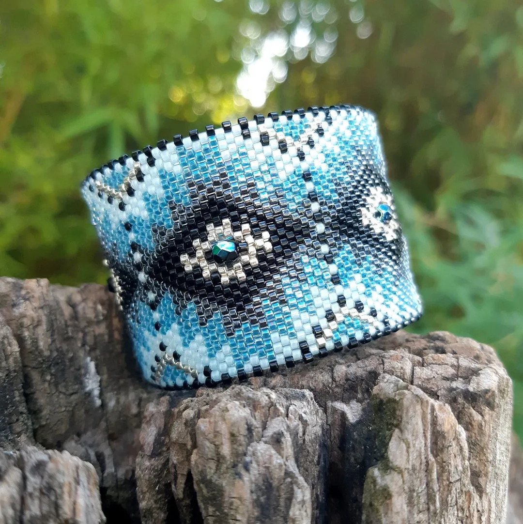 DIY Vertical Peyote Pattern - Bracelet MARIANA MAXI LOSANGES
