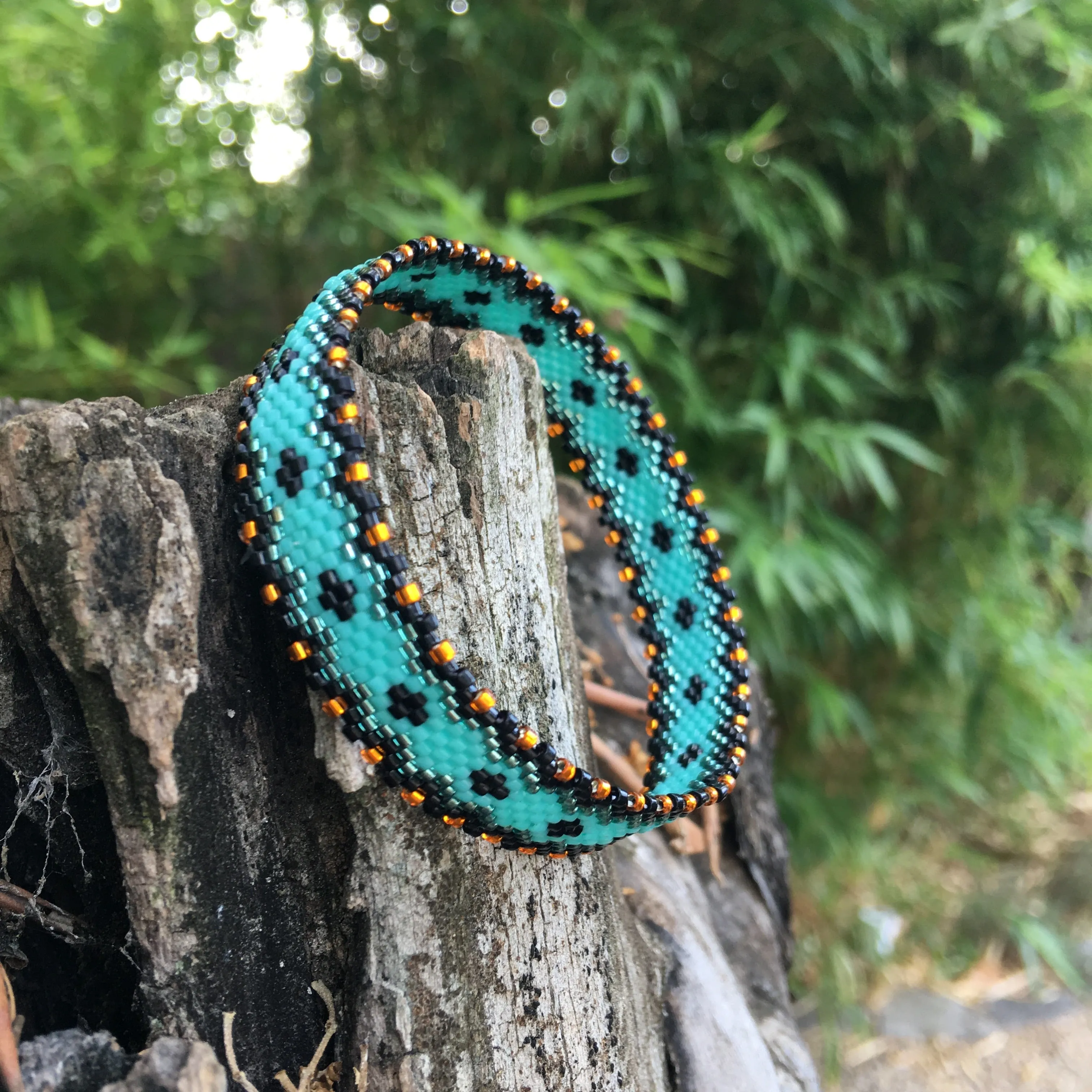 DIY Vertical Peyote Pattern - Bracelet MARIE-BAMBELLE-7