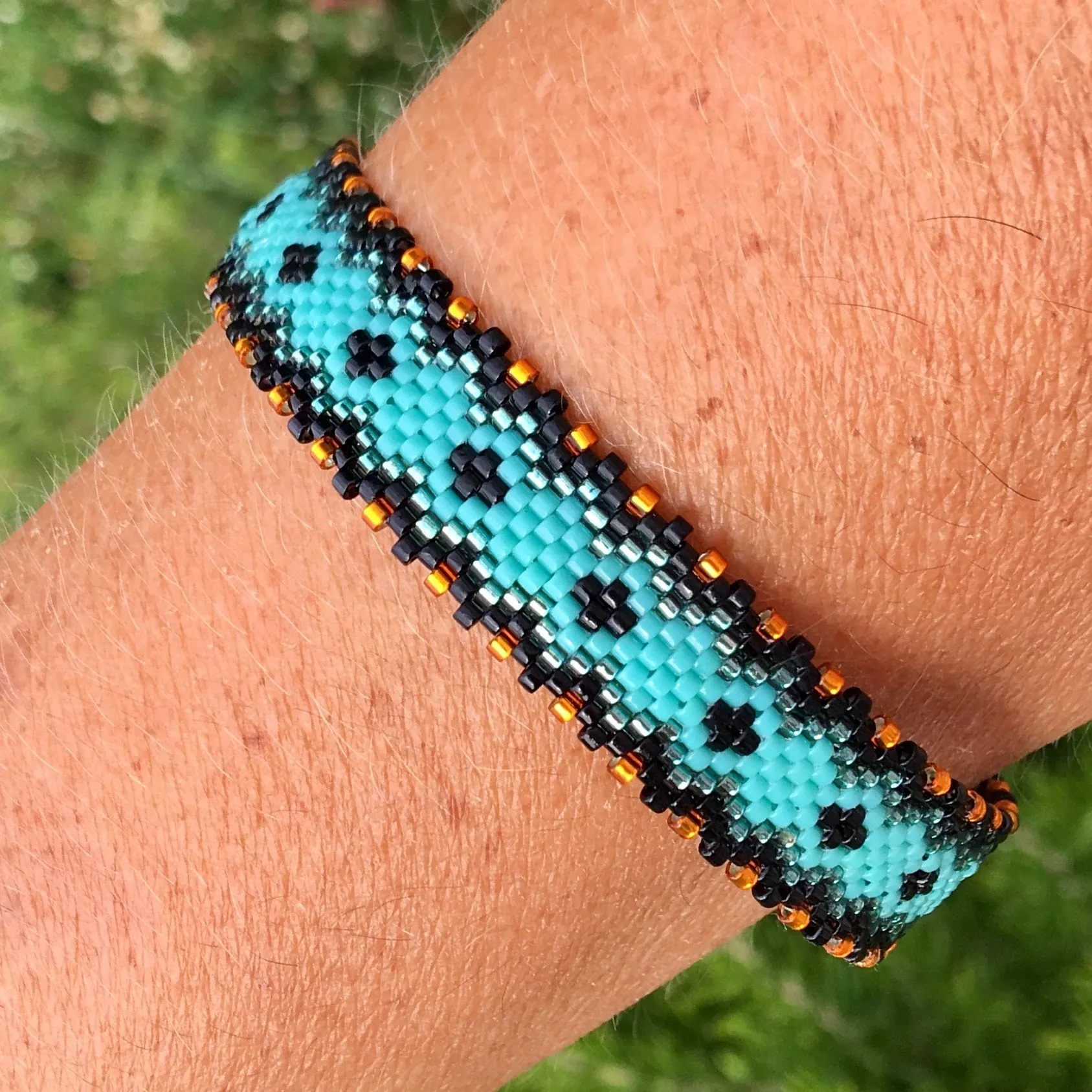 DIY Vertical Peyote Pattern - Bracelet MARIE-BAMBELLE-7