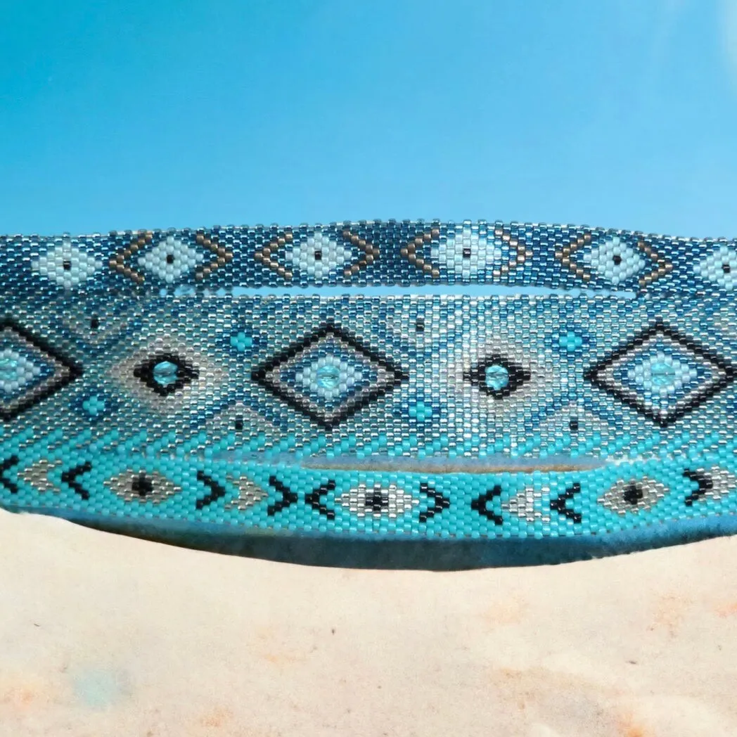 DIY Vertical Peyote Pattern - Bracelet MERS DU SUD