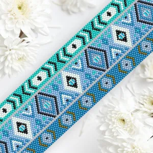 DIY Vertical Peyote Pattern - Bracelet MERS DU SUD