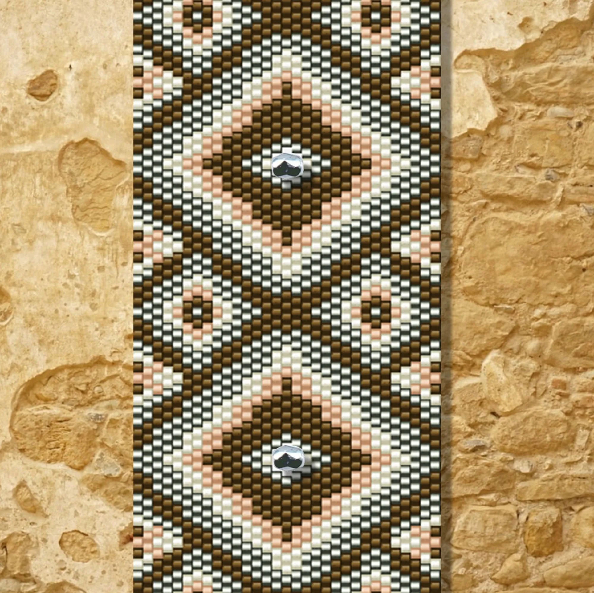 DIY Vertical Peyote Pattern - Bracelet MIJAS
