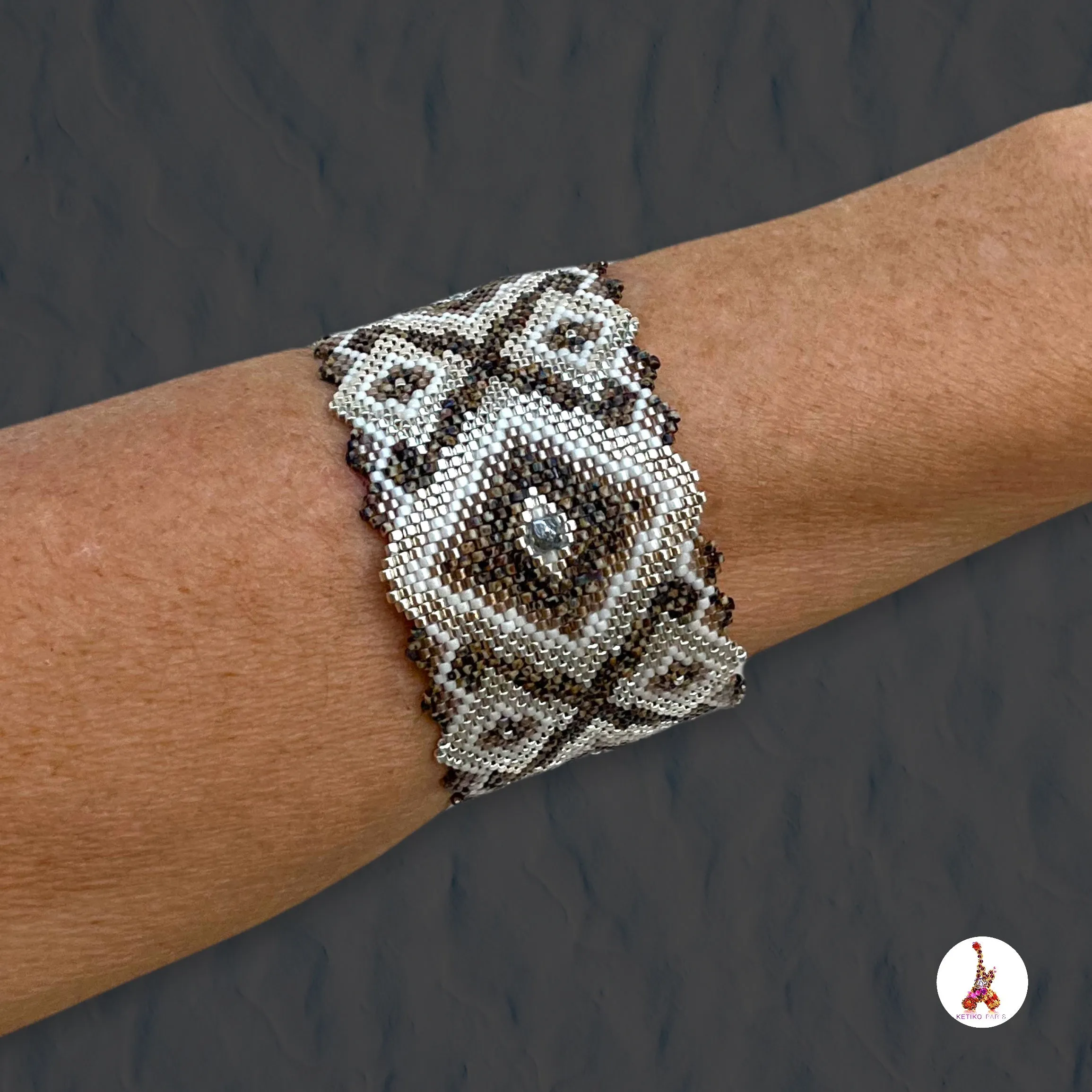 DIY Vertical Peyote Pattern - Bracelet MIJAS