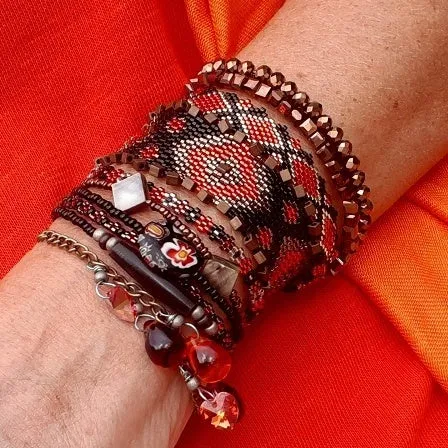 DIY Vertical Peyote Pattern - Bracelet MOLONO