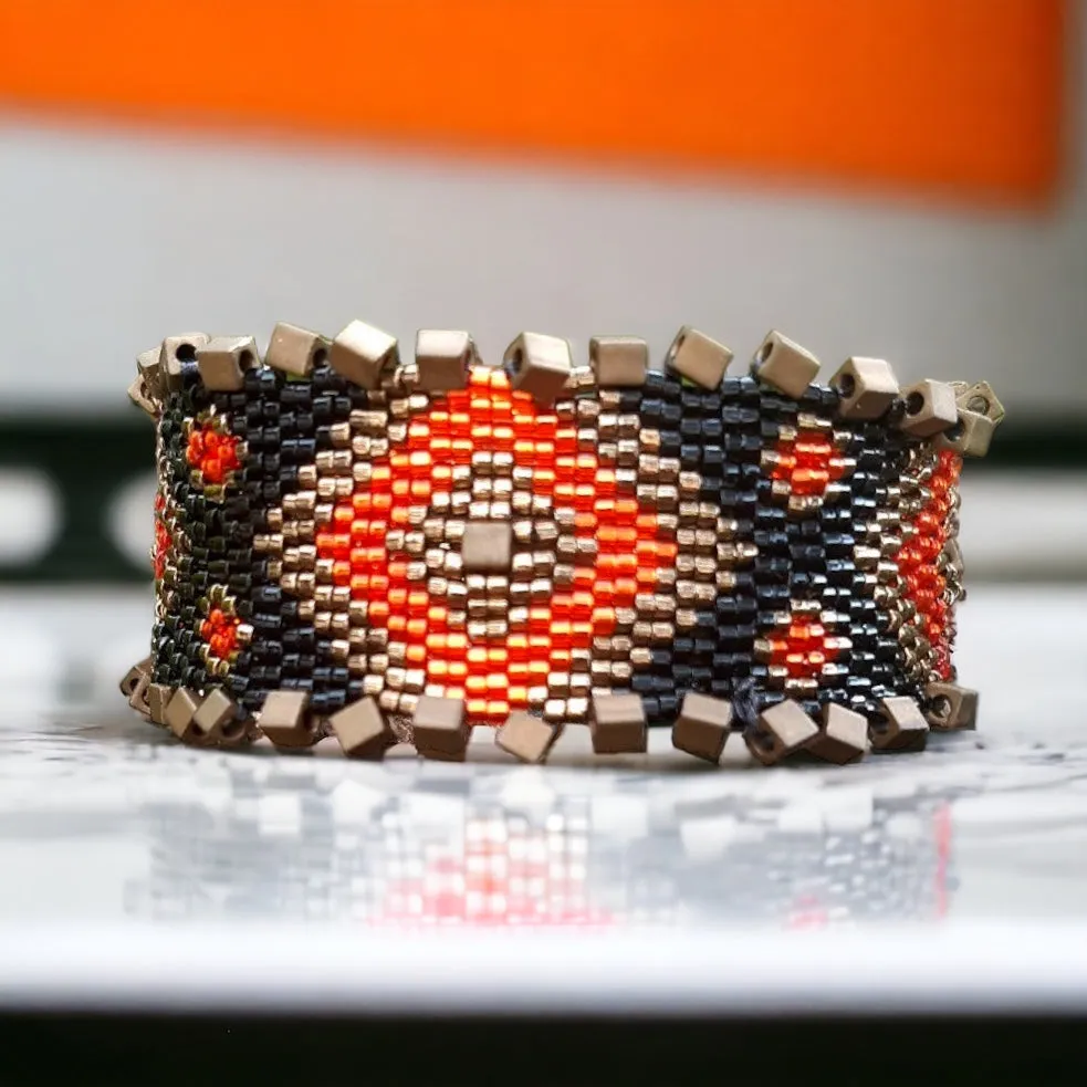 DIY Vertical Peyote Pattern - Bracelet MOLONO