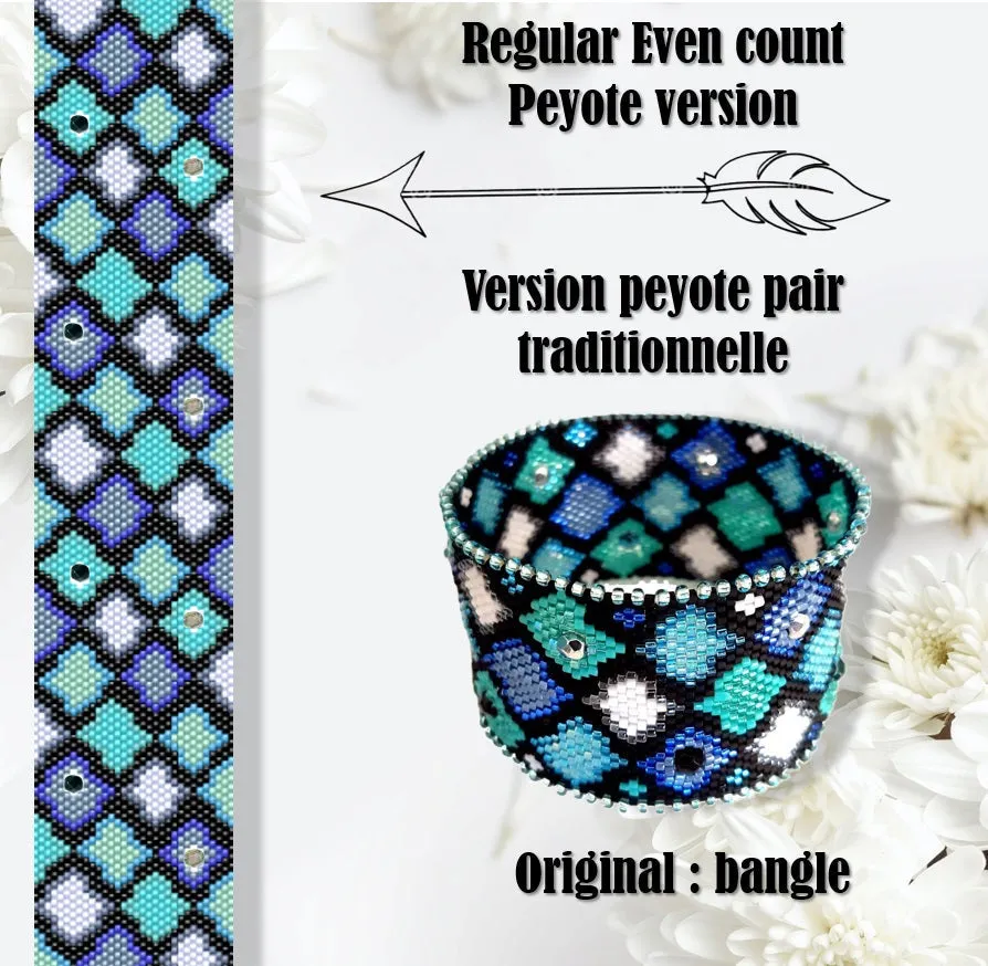 DIY Vertical Peyote Pattern - Bracelet MOROCCAN MELODY