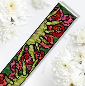 DIY Vertical Peyote Pattern - Bracelet SUN&FLOWER