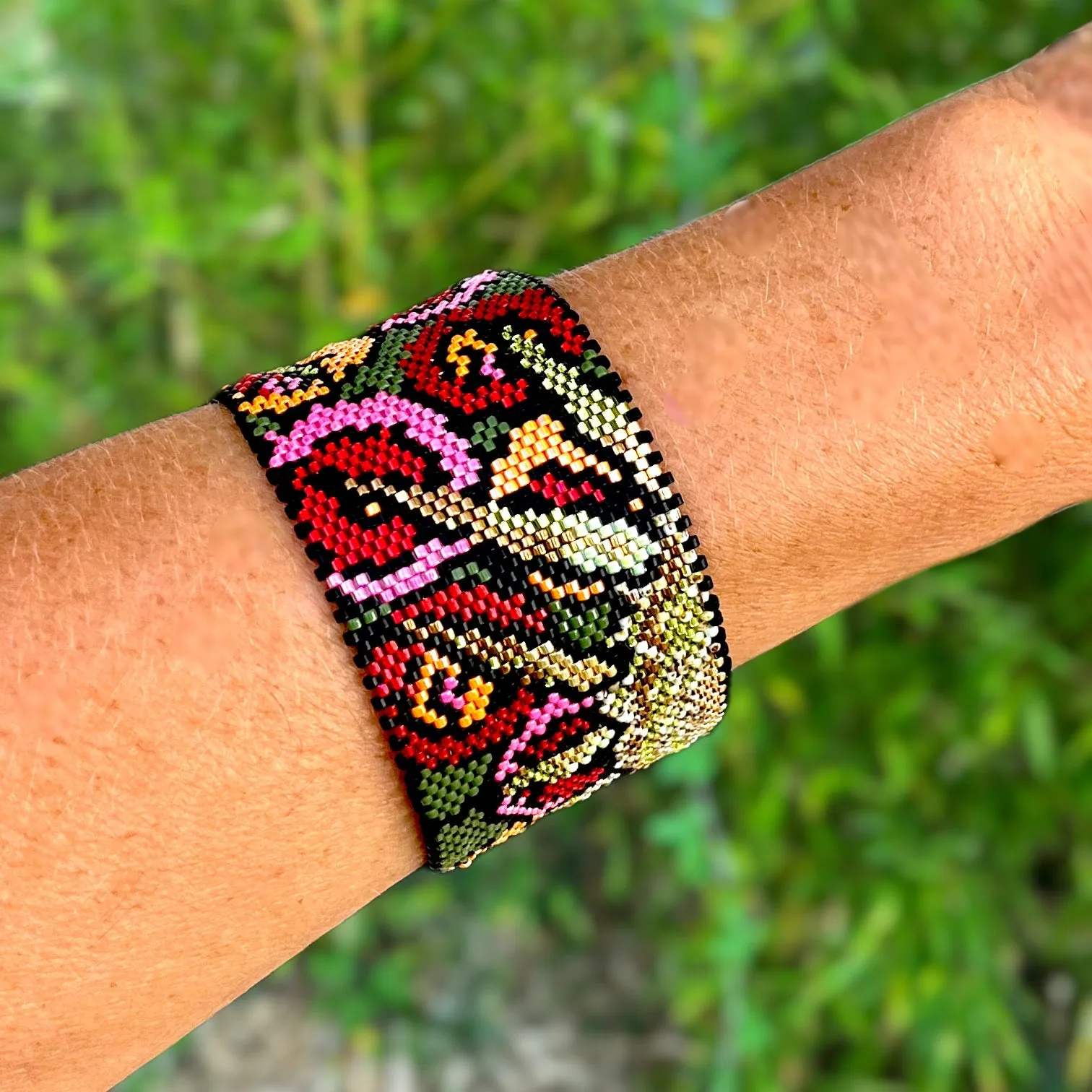 DIY Vertical Peyote Pattern - Bracelet SUN&FLOWER