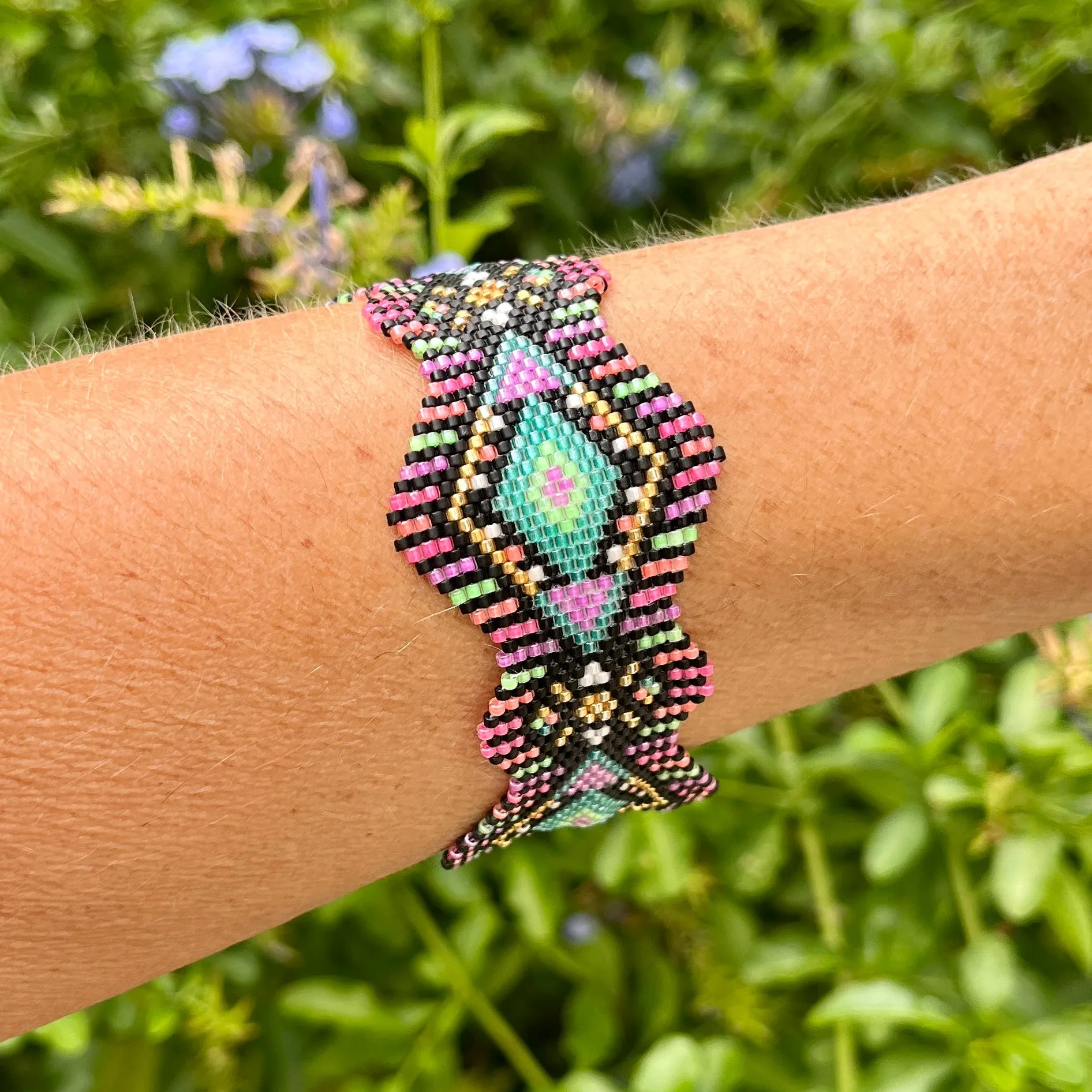 DIY Vertical Peyote Pattern - Bracelet YOPAL2