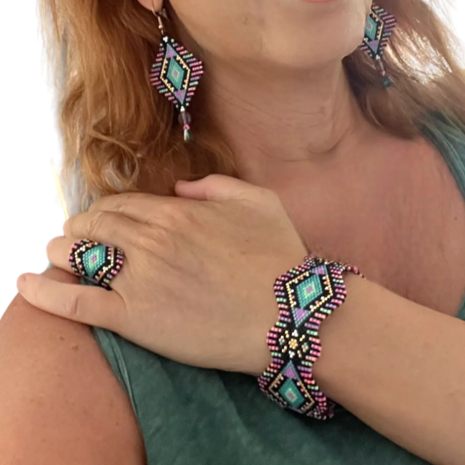 DIY Vertical Peyote Pattern - Bracelet YOPAL2