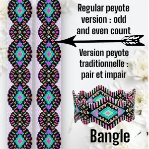 DIY Vertical Peyote Pattern - Bracelet YOPAL2