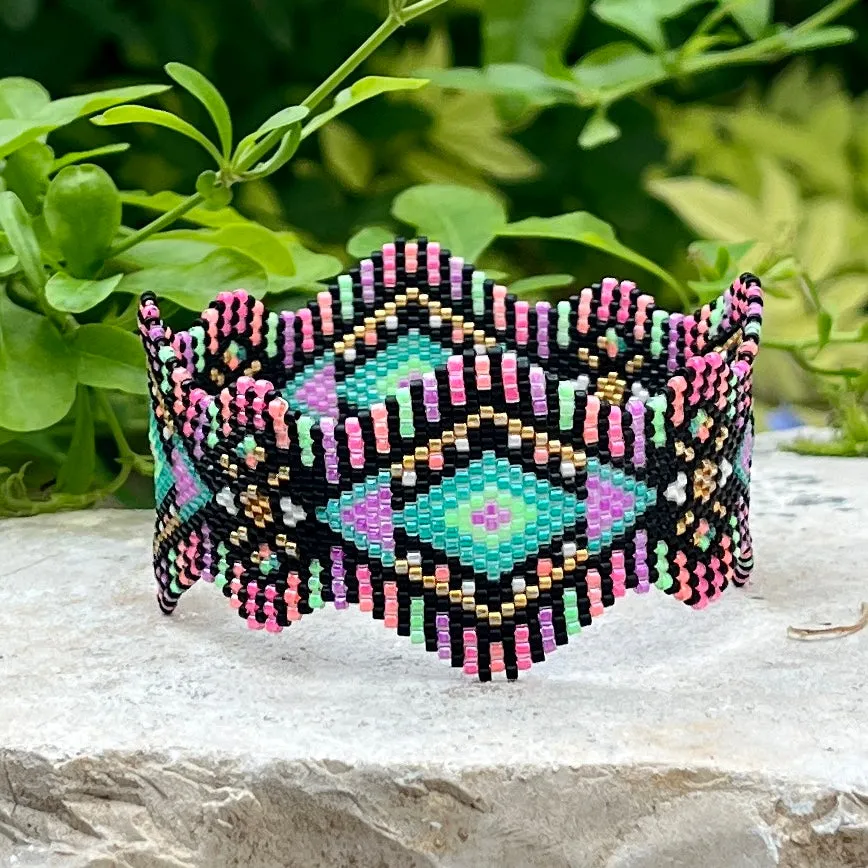 DIY Vertical Peyote Pattern - Bracelet YOPAL2