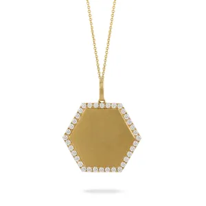 Doves Hexagonal Pendant