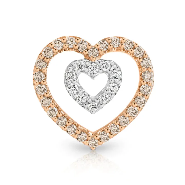 Dreamtime Diamond Double Heart Pendant