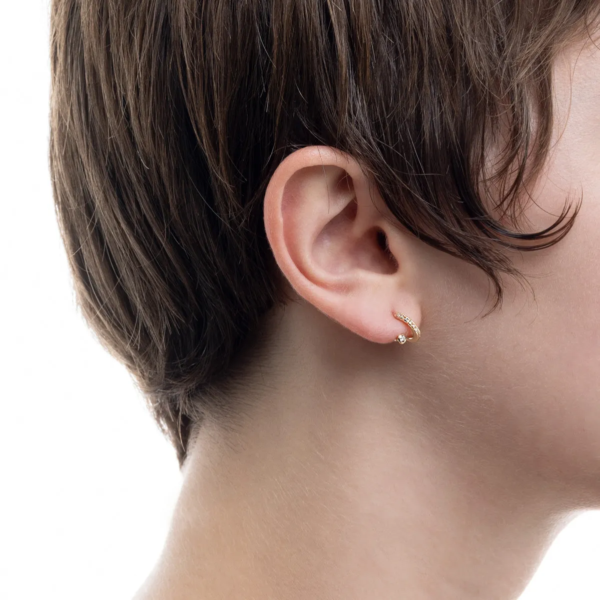 DROSERA Diamond Earring for Right ear