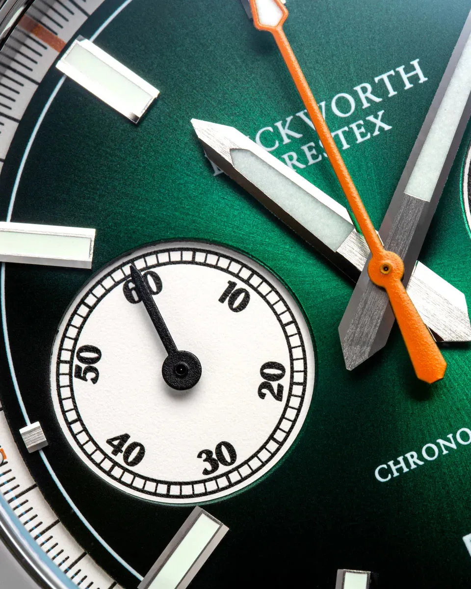 Duckworth Prestex Chronograph 42 Green Green Rubber Watch