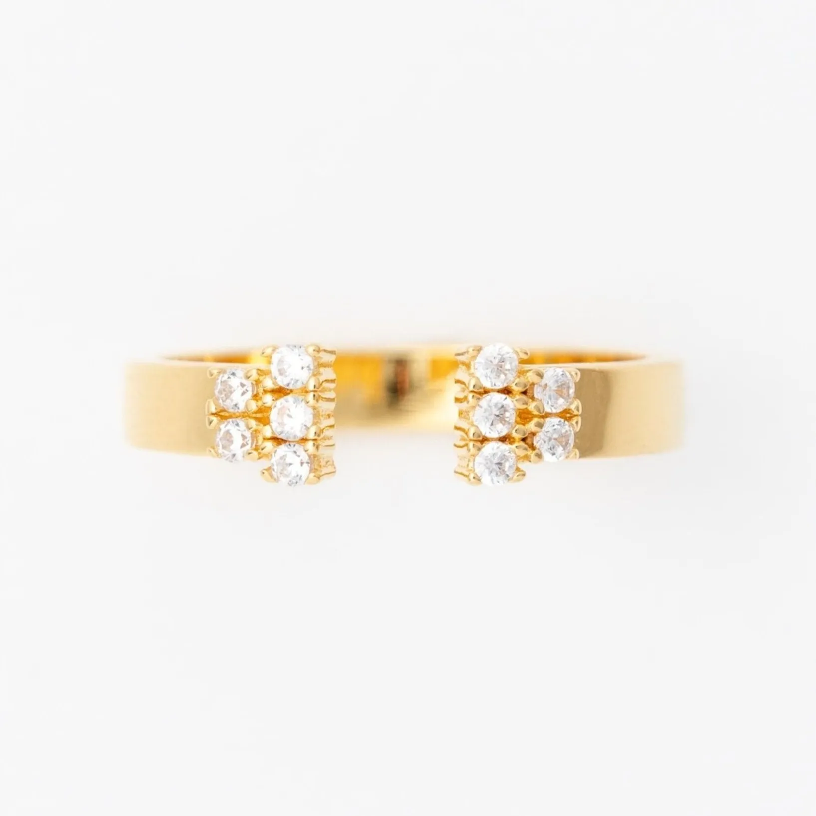 Duo CZ Gap Ring