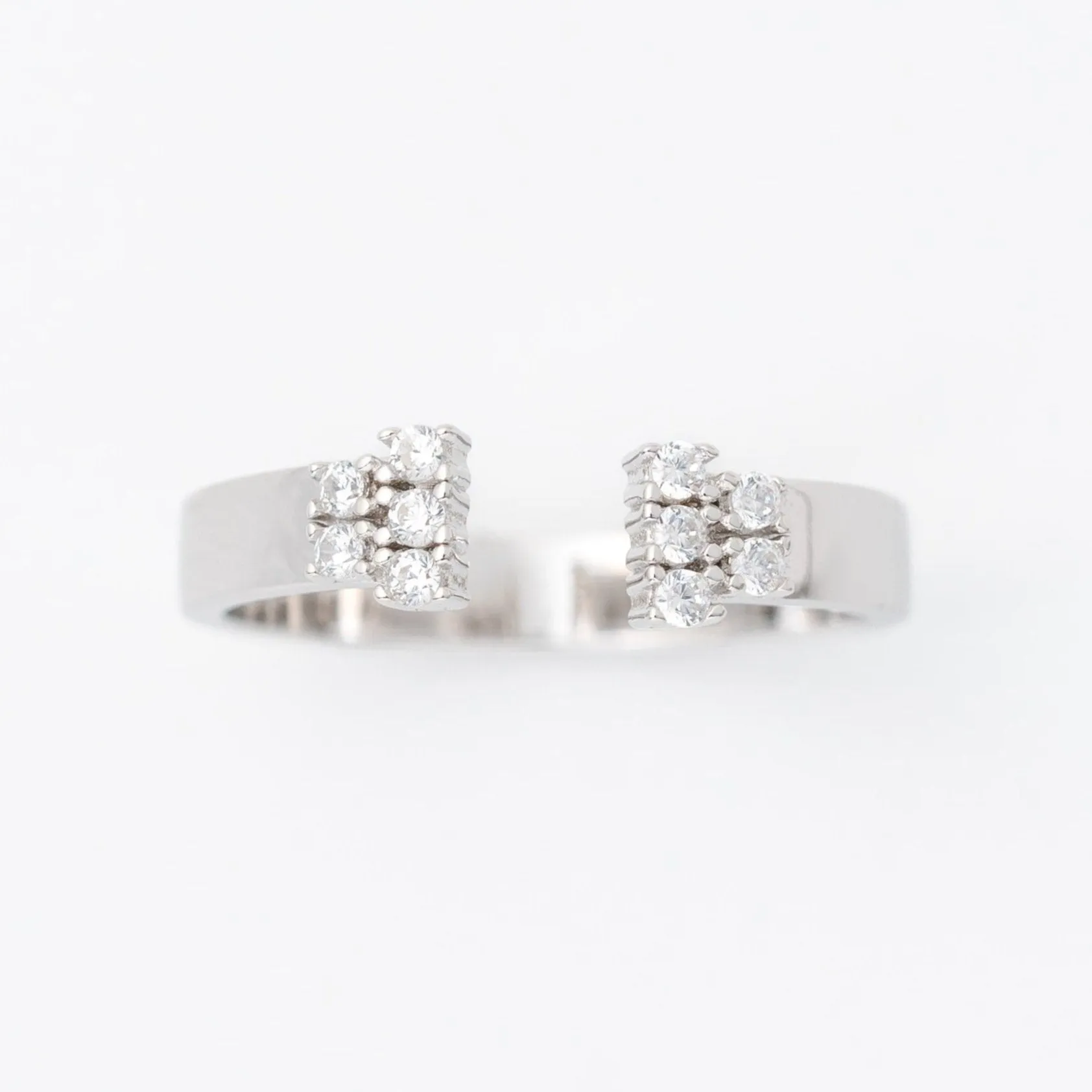 Duo CZ Gap Ring
