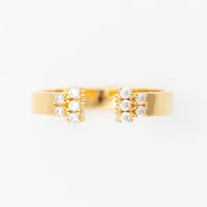 Duo CZ Gap Ring