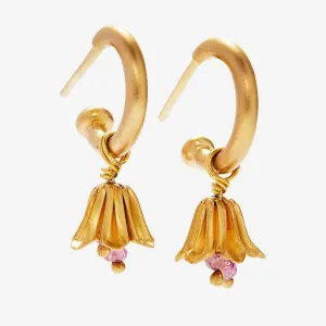Dyan Tulip Ruby Drops in 22K Nectar Gold