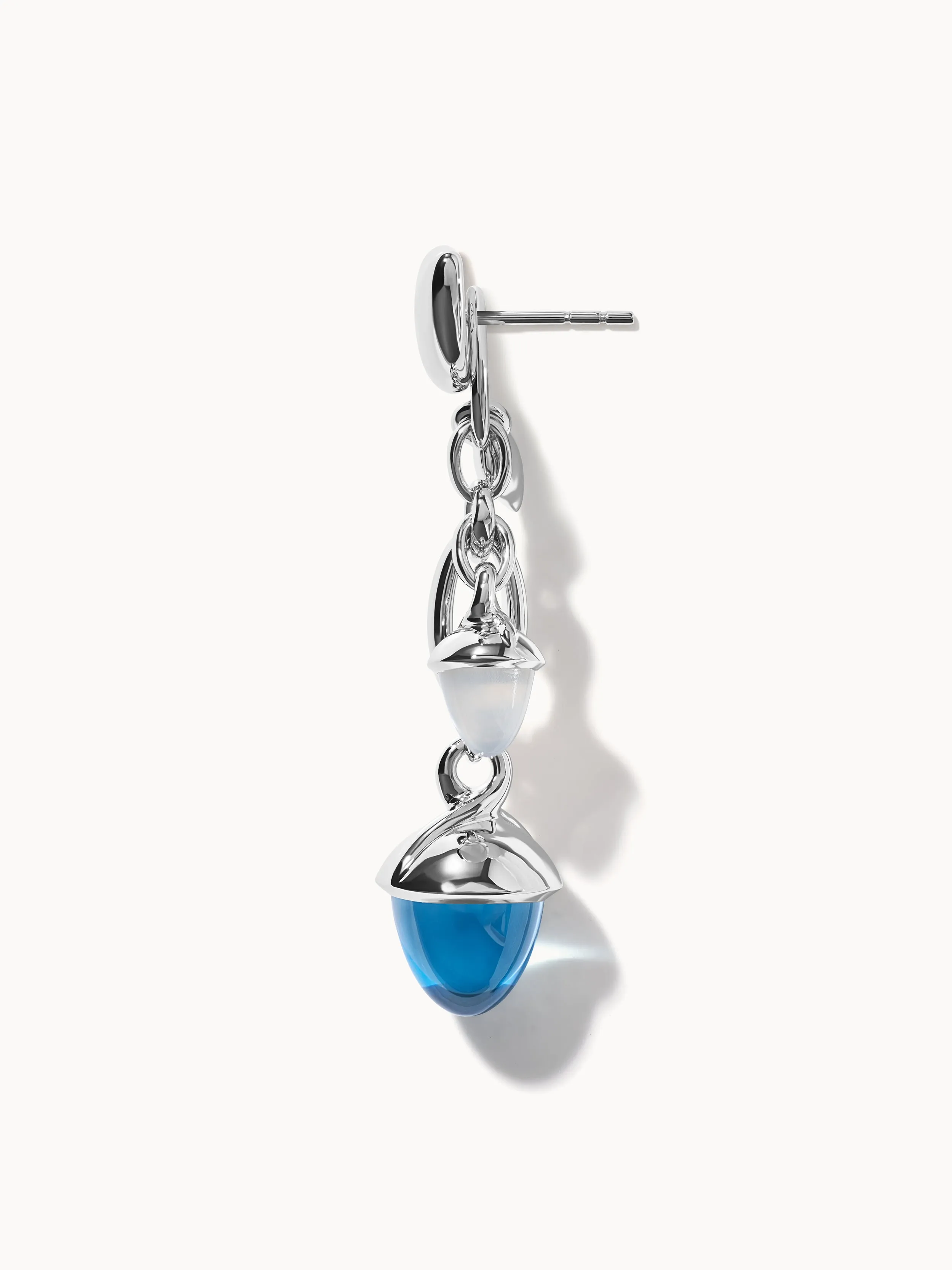 Earrings MIKADO Dangling 2 Acorns - 'Ocean' 'Ocean'