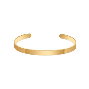 Elegant Stainless Steel Bangle – Gold-Coloured