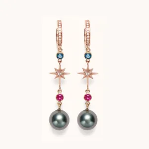 Elixir Earrings Blue Topaz