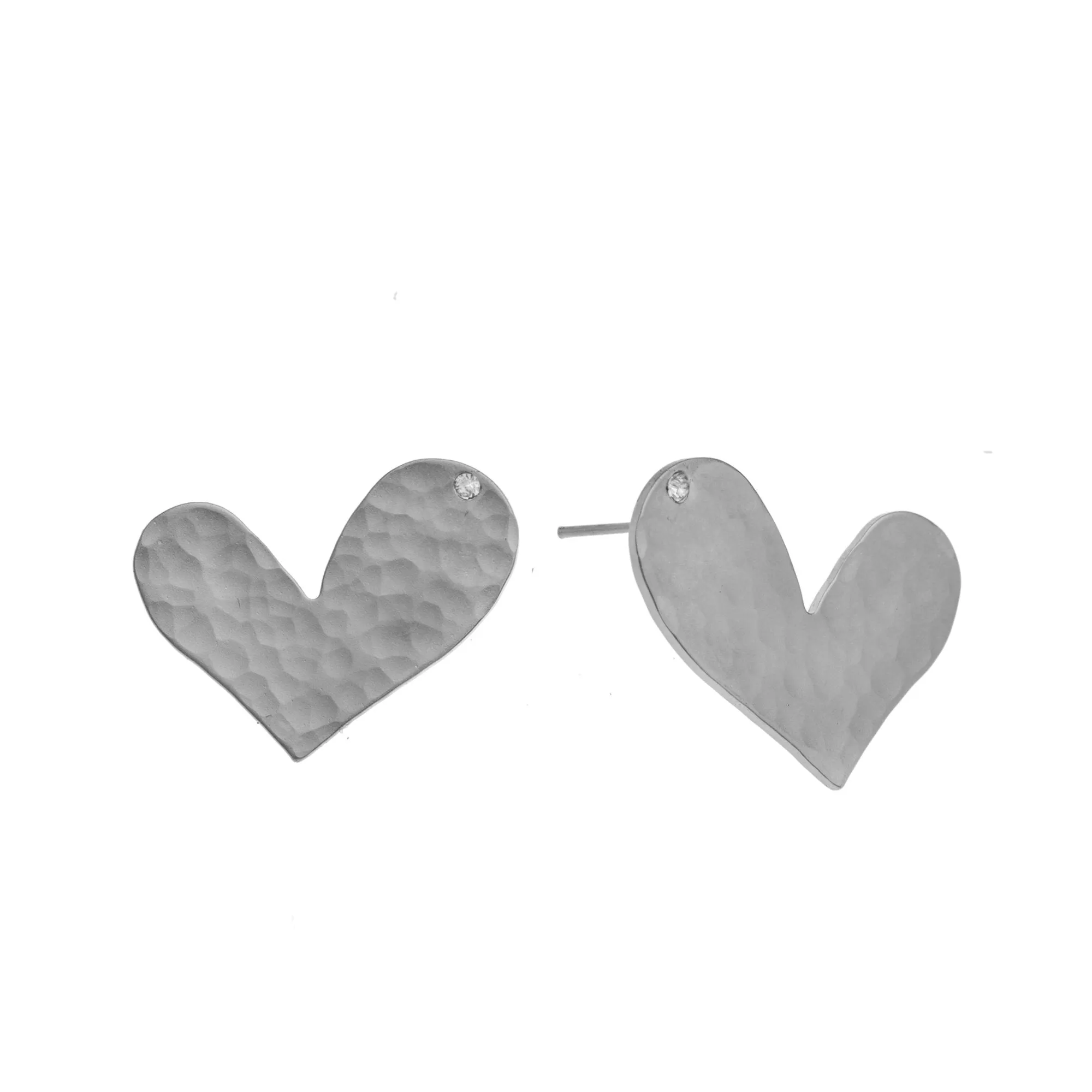 Ella Gold Sweet 24K gold heart stud earrings