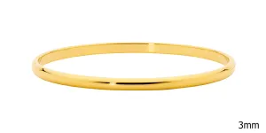 Ellani Stainless Steel 3mm Bangle