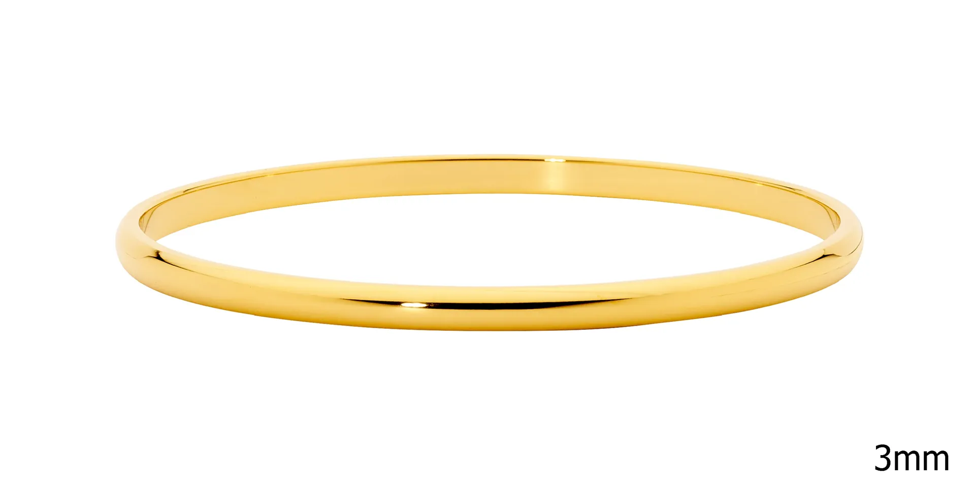 Ellani Stainless Steel 3mm Bangle