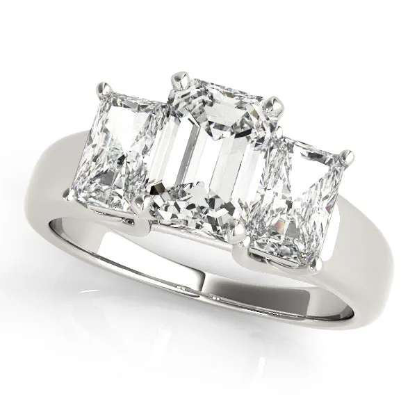 Engagement Rings 3 Stone Oval - TN83232