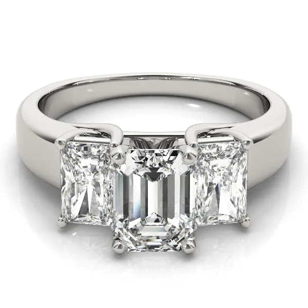 Engagement Rings 3 Stone Oval - TN83232