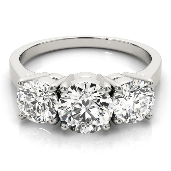 Engagement Rings 3 Stone Round - TN81073