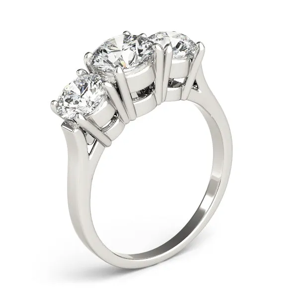 Engagement Rings 3 Stone Round - TN81073