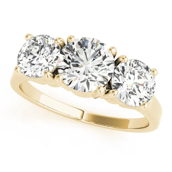 Engagement Rings 3 Stone Round - TN81073